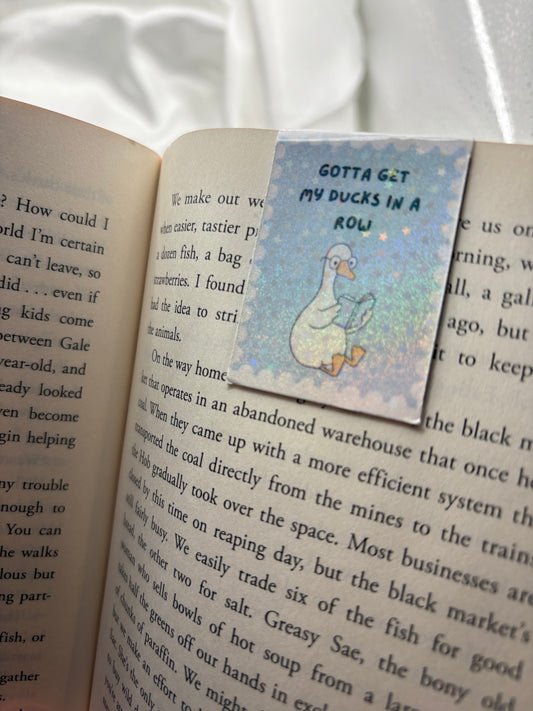 Ducks in a row Magnetic Bookmark