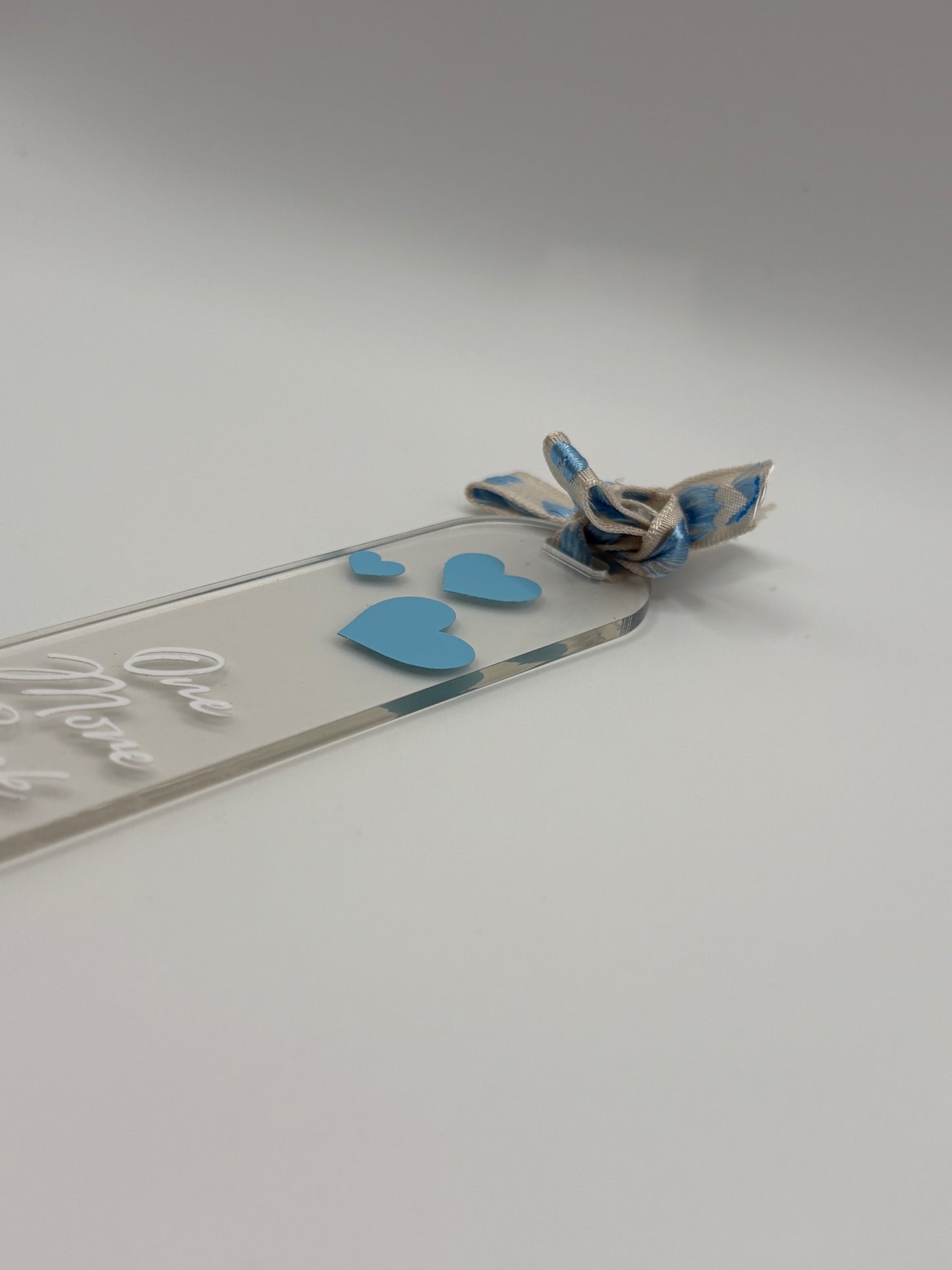 Blue Acrylic Bookmark